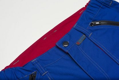 Basalt Arbeitskleidung Bundhose kornblau/rot