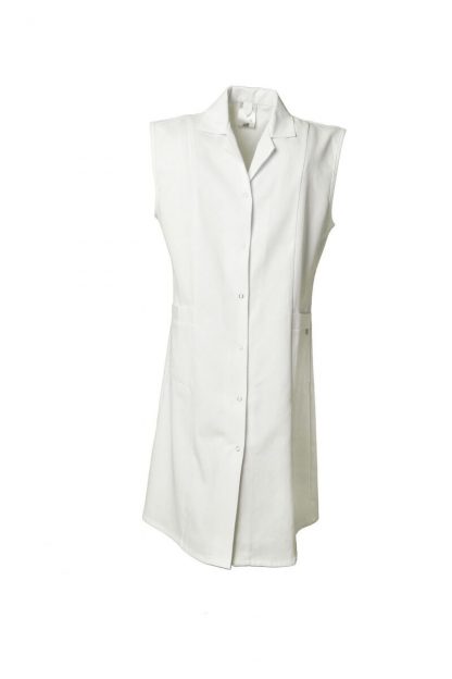 Planam Damen Berufsmantel Ärmellos - 65% Polyester 35% Baumwolle - Prinzess-Form Mit Seitentaschen